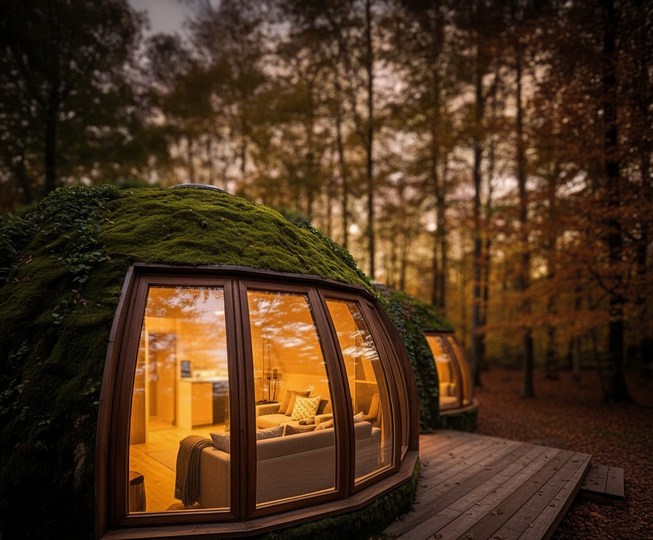 Twin dome exterior